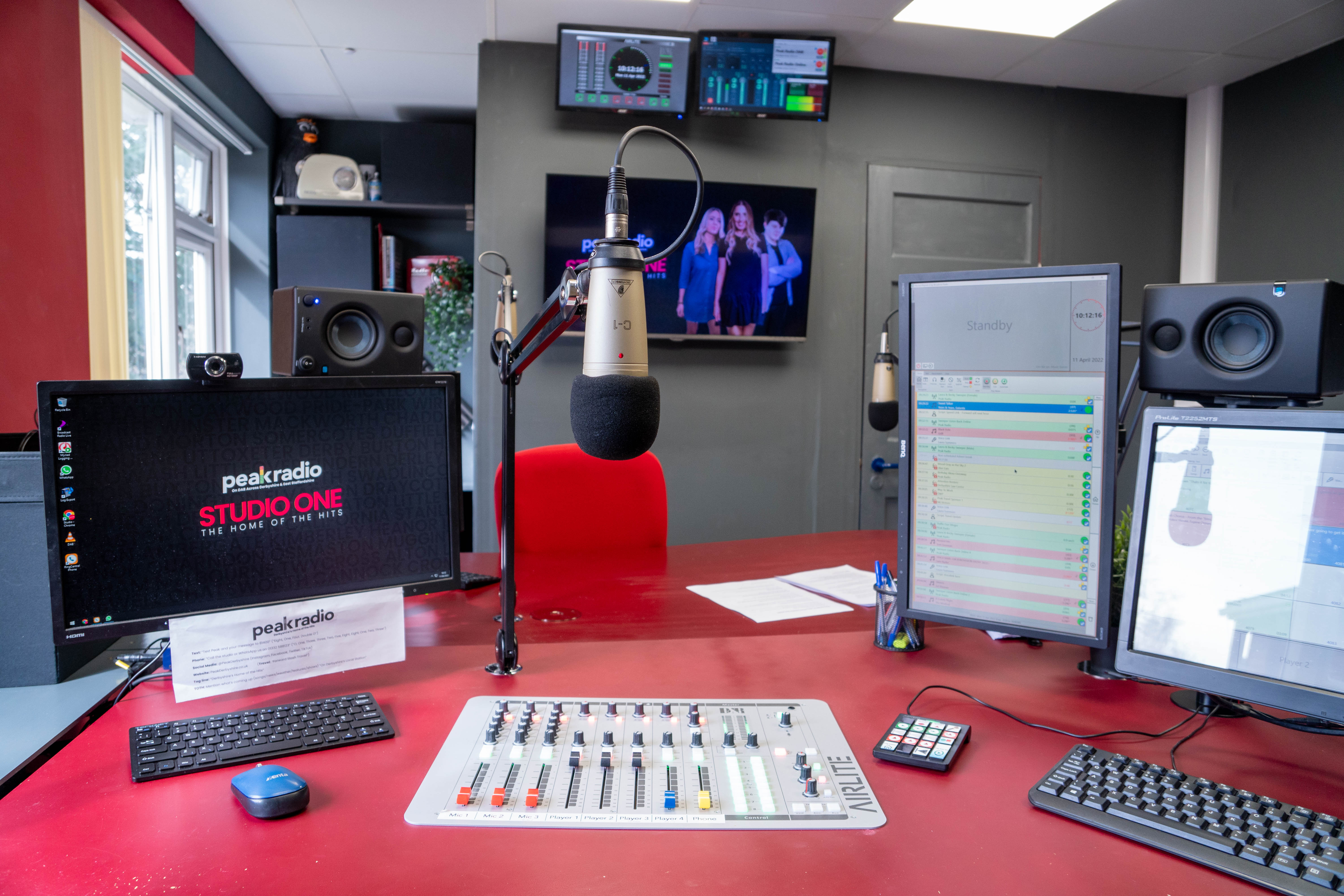 Peak Radio DAB studio build